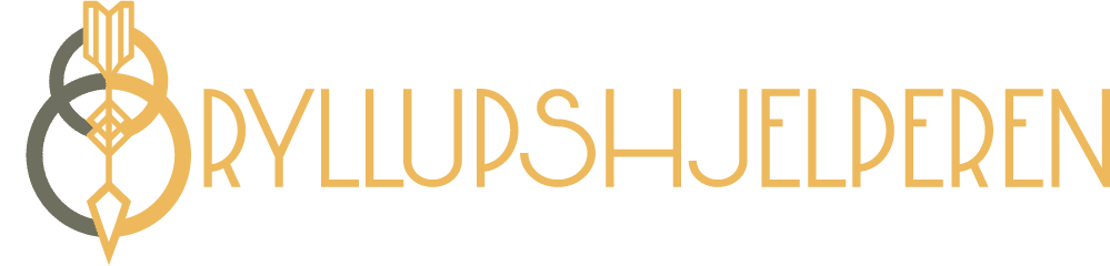Bryllupshjelperen logo gull